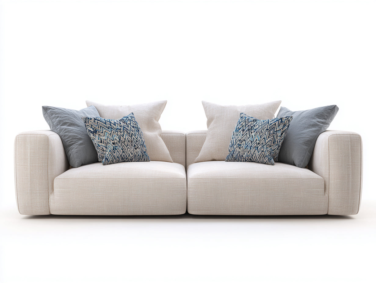 Zweisitzer Sofa Stoff 178x88x72 cm - Beige - modernes Design