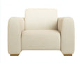 Sessel Strukturstoff 112x92x78 cm - Beige - modernes Design für Wohnzimmer