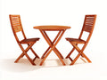 Garten Essgarnituren Holz 70x70x74 cm - Originalholzfarbe - klappbares Design