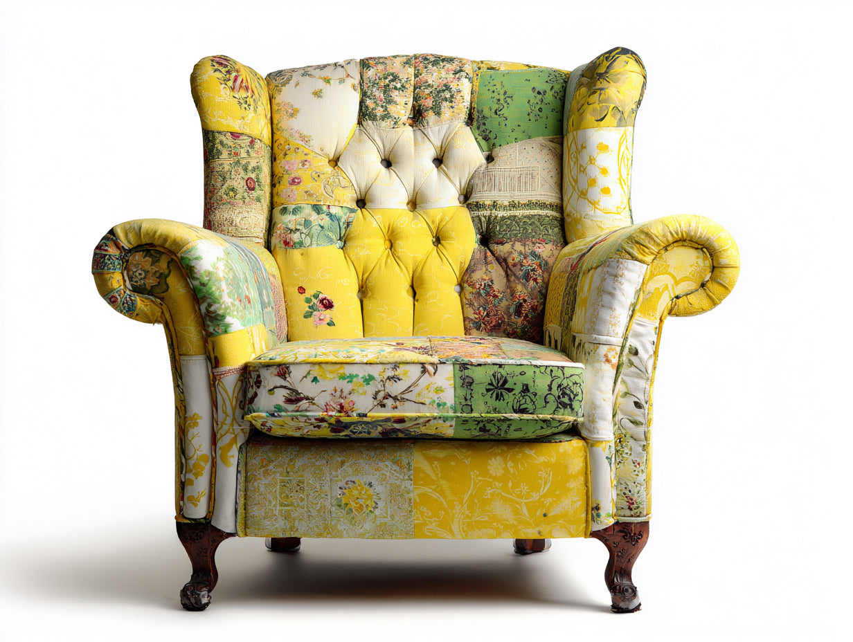 Sessel Stoff 88x84x112 cm - mehrfarbig - klassisches Design