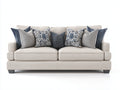 Zweisitzer Sofa Stoff 220x94x84 cm - Beige - modernes Design für Wohnzimmer